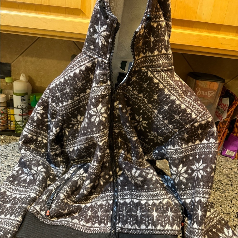Mountain Horse Snowflake Patterned Knit Jacket